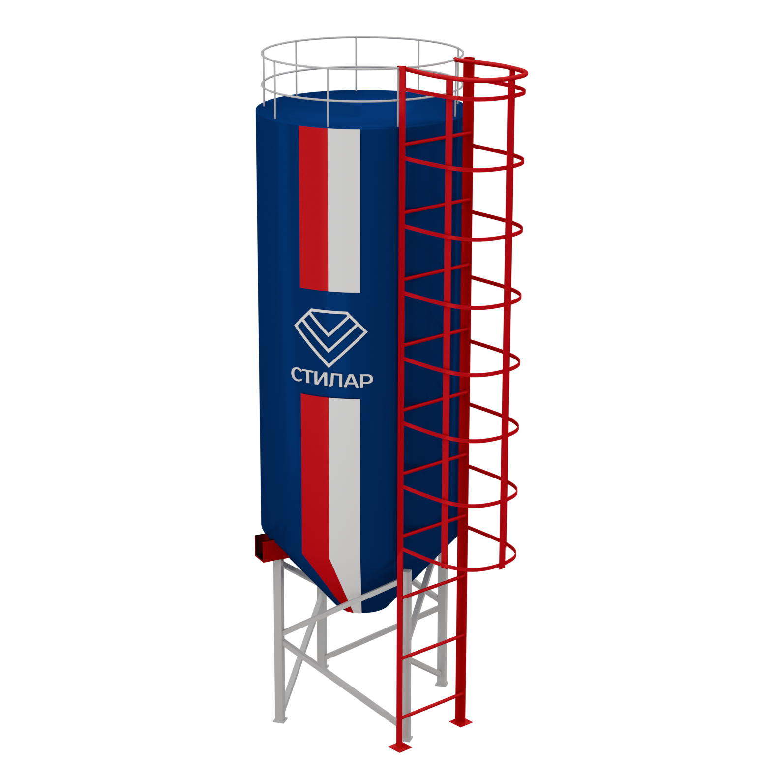 Цельносварный силос для песка 75 м³ от производителя